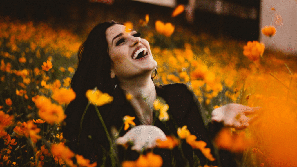 The current image has no alternative text. The file name is: happy-in-the-flowers.png